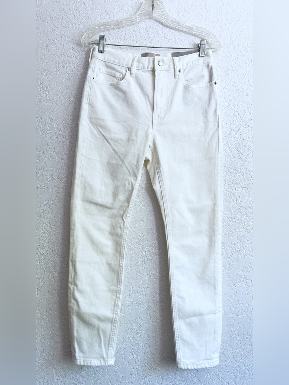 NWT Everlane The High-Rise Skinny Ankle Jean White Size 27 Straight Summer Chic